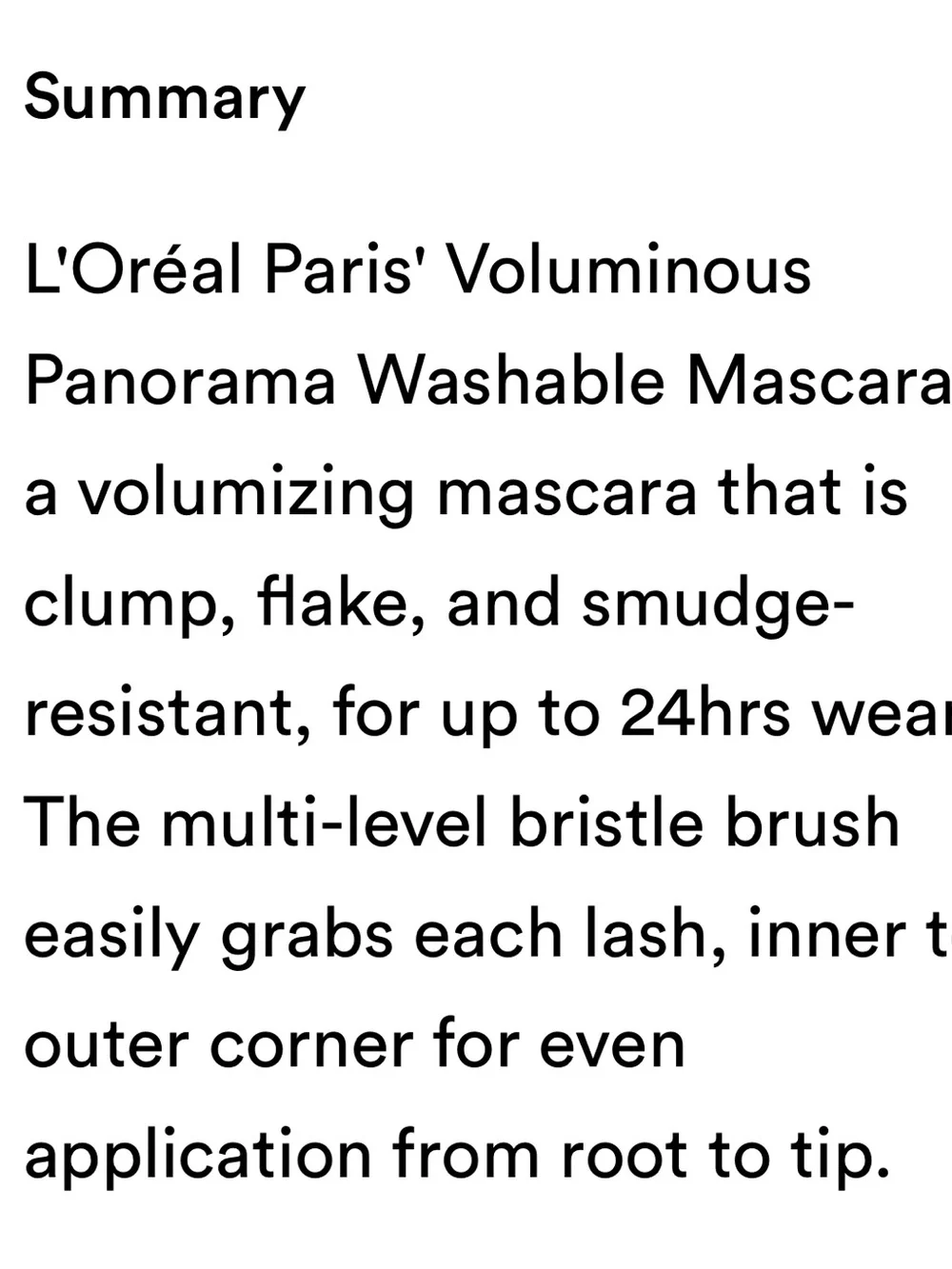 🦋5/$25 L'Oreal Panoramic  Mascara - Black New FullSz